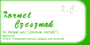 kornel czesznak business card